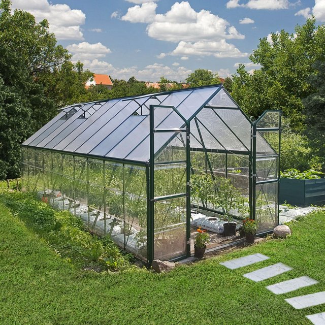 8 x 20 Palram Balance Greenhouse in Green