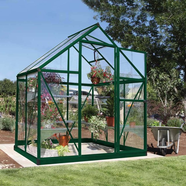 6 x 4 Palram Harmony Greenhouse in Green