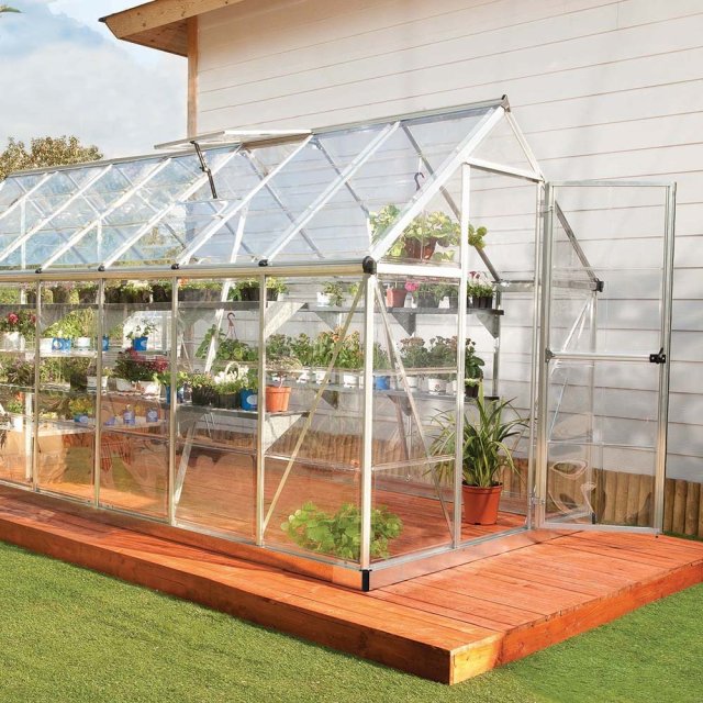 6 x 14 Palram Harmony Greenhouse in Silver