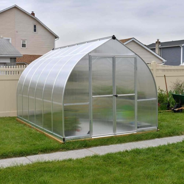 8 x 12 Palram Bella Greenhouse in Silver