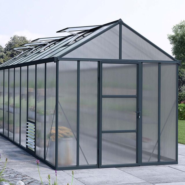 8 x 20 Palram Glory Greenhouse in Anthracite