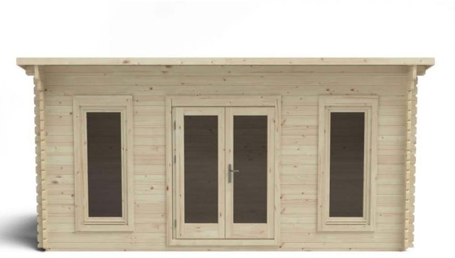 10 x 16 Forest Elmley Pent Log Cabin