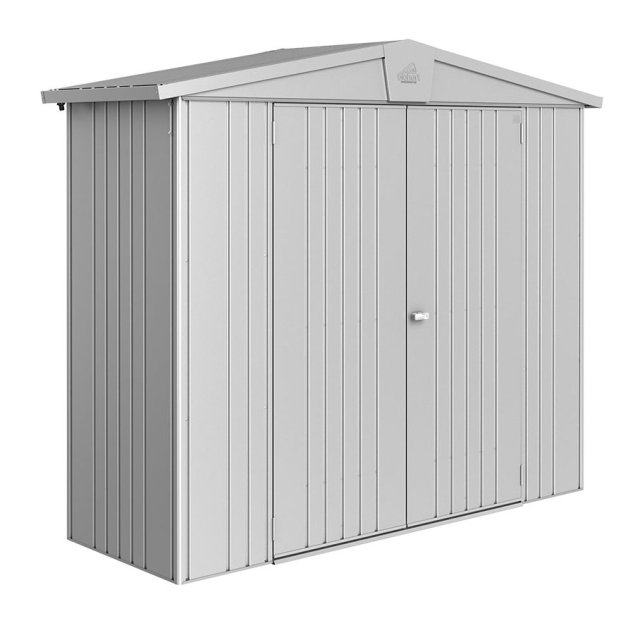 8 x 3 Biohort Europa 2A Metal Shed - Metallic Silver Grey