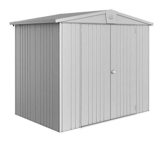 8 x 5 (2.44m x 1.56m) Biohort Europa 3 Metal Shed - Metallic Silver