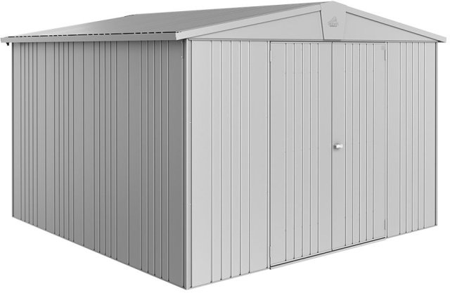 10 x 10 Biohort Europa 7 Metal Shed - Metallic Silver