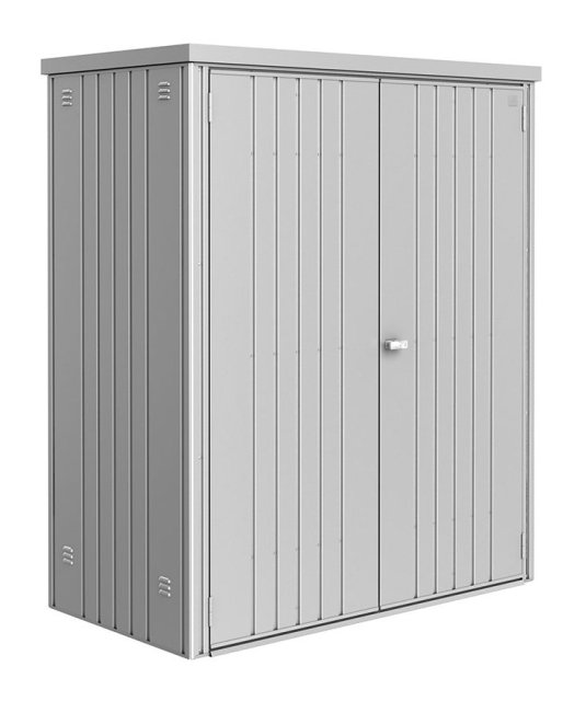 5 x 3 (1.55m x 0.83m) Biohort Equipment Locker 150 - Metallic silver