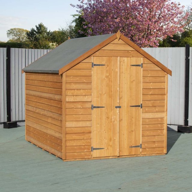 8 x 6 Shire Value Overlap Shed with double doors - Windowless