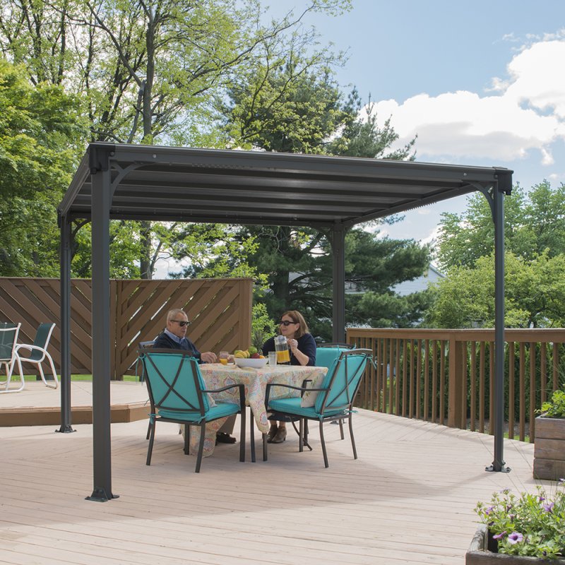 Palram Canopia Milano 3000 Gazebo Grey 8