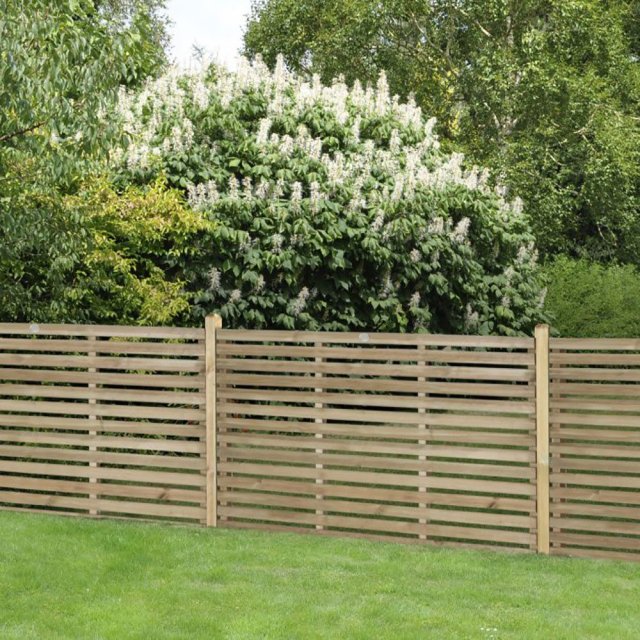 insitu the 3ft High Forest Contemporary Slatted Fence Panel - Pressure Treated