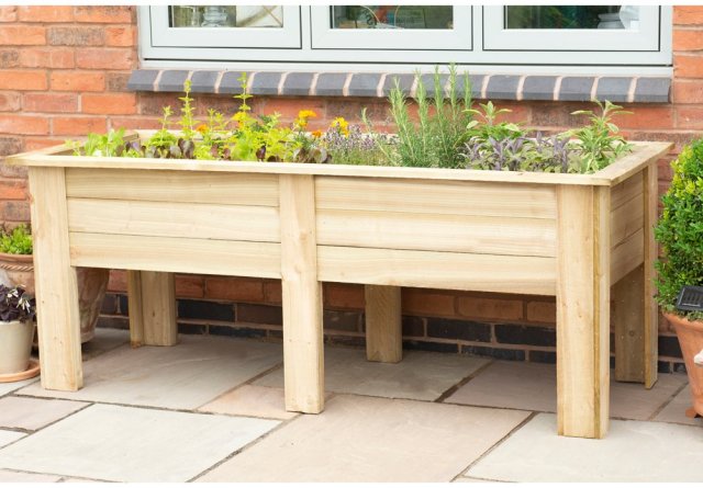 6x2 Forest Large Kitchen Garden Planter - Pressure Treated - insitu