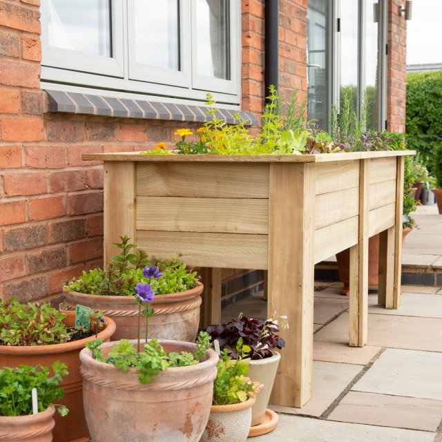 6 x 2 (1.8m x 0.7m) Forest Large Kitchen Garden Planter - Pressure ...