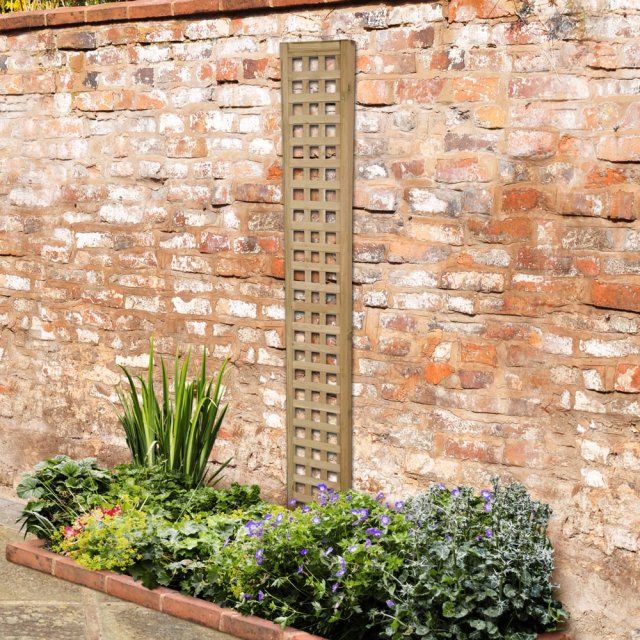 1ft High Forest Premium Framed Trellis - Pressure Treated - insitu