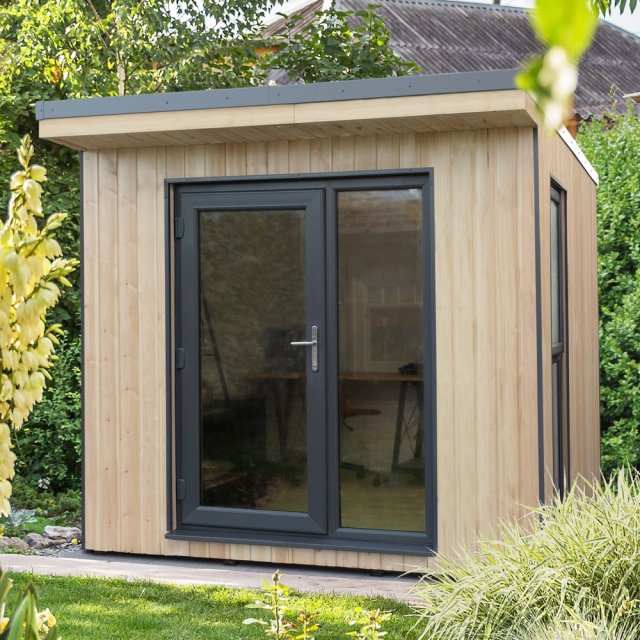 8x9 Forest Xtend 2.5+ Insulated Garden Office - insitu