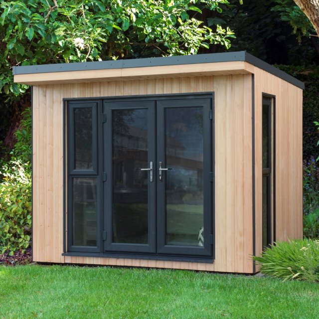 10x9 Forest Xtend 3.0+ Insulated Garden Office with Double Door - insitu