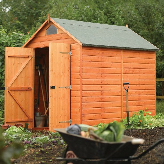8x6 Rowlinson Tongue and Groove Apex Security Shed
