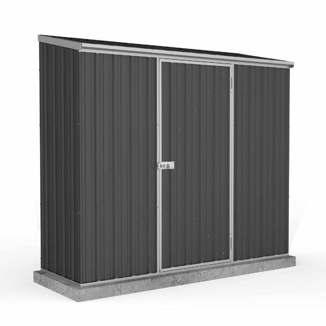 7x3 Space Saver Metal Shed in Monument - isolated door closed