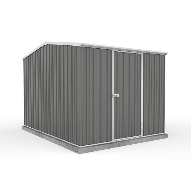 7 x 10 (2.26m x 3m) Mercia Absco Premier Metal Shed in Monument  - isolated with single doors closed