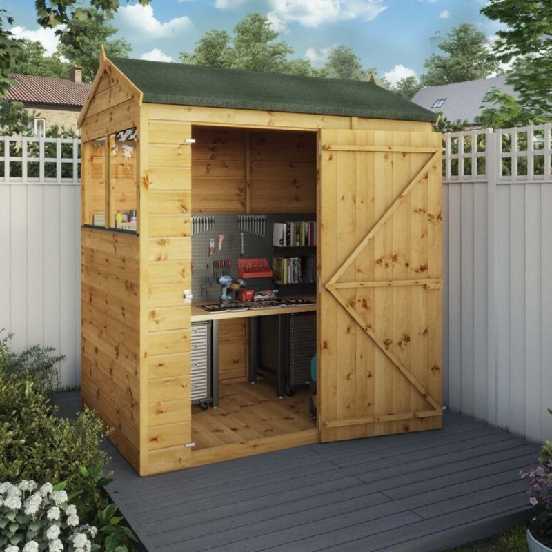 Mercia 6x4 Mercia Shiplap Reverse Apex Shed