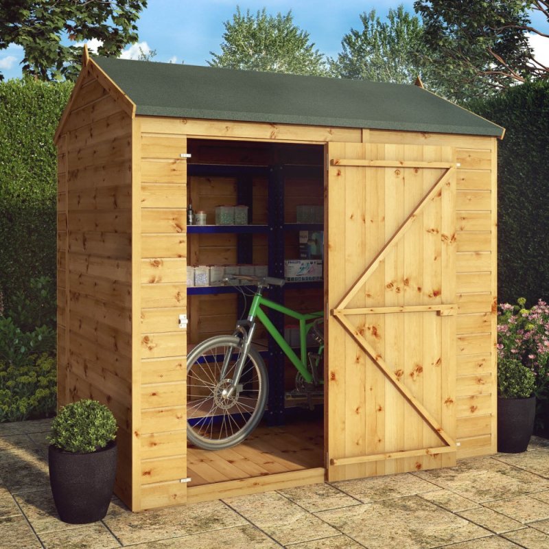 Mercia 7x5 Mercia Shiplap Reverse Apex Shed - Windowless