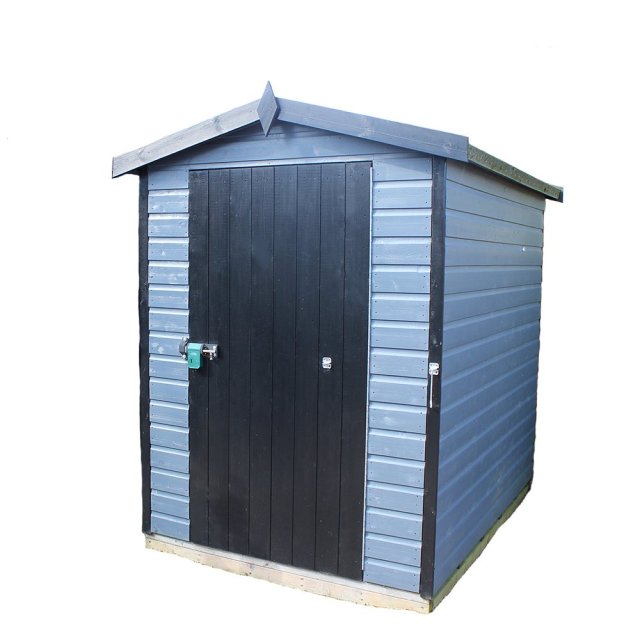 7x5 Shire Security Professional Shed - isolated side view