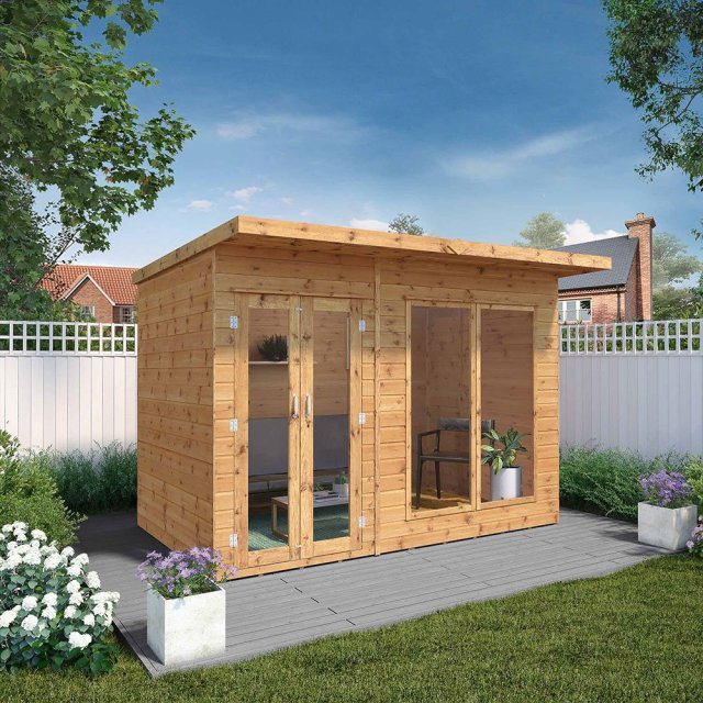 10 x 6 (2.47m x 2.33m) Mercia Maine Summerhouse - In Situ, Doors Closed