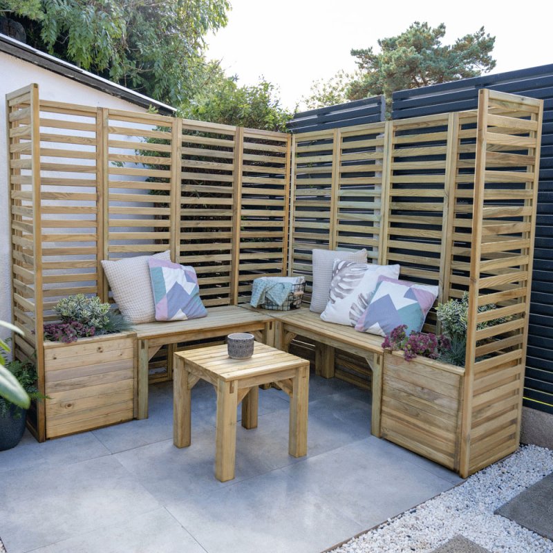 Forest Garden Forest Modular Wooden Garden Seating Set Number 3
