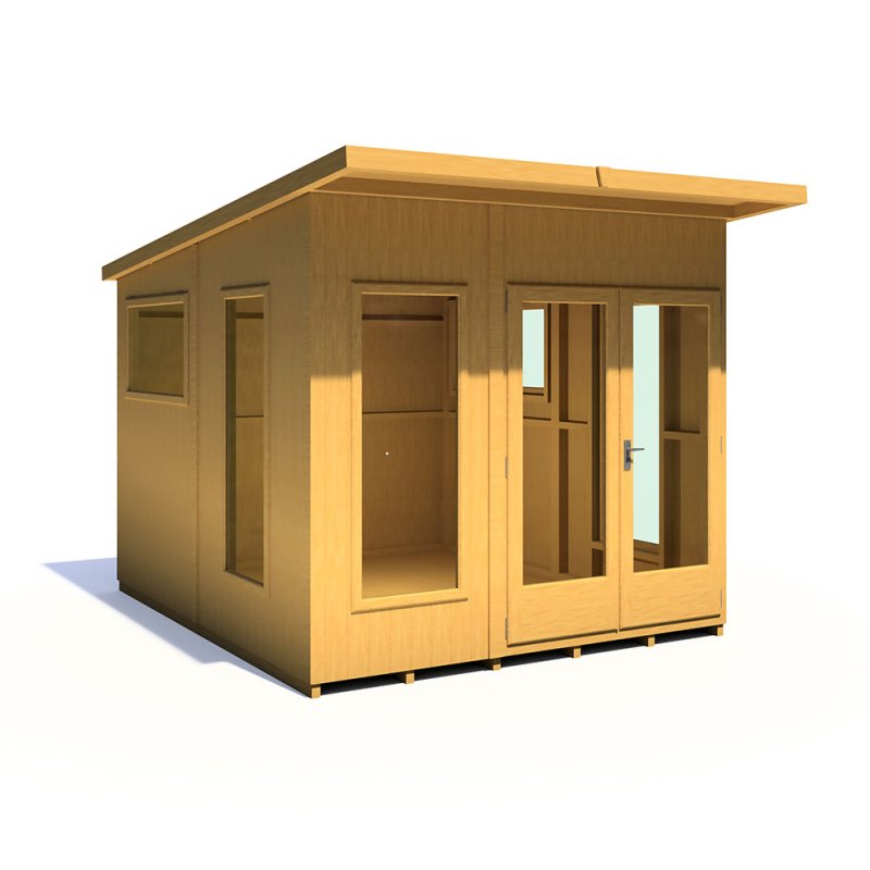 8 x 10 Shire The Miami Summerhouse - In Situ, Doors Closed