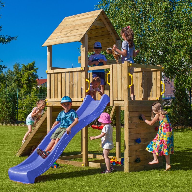 Shire Adventure Peaks with Single Swing & Slide - Fortress 3 - in situ