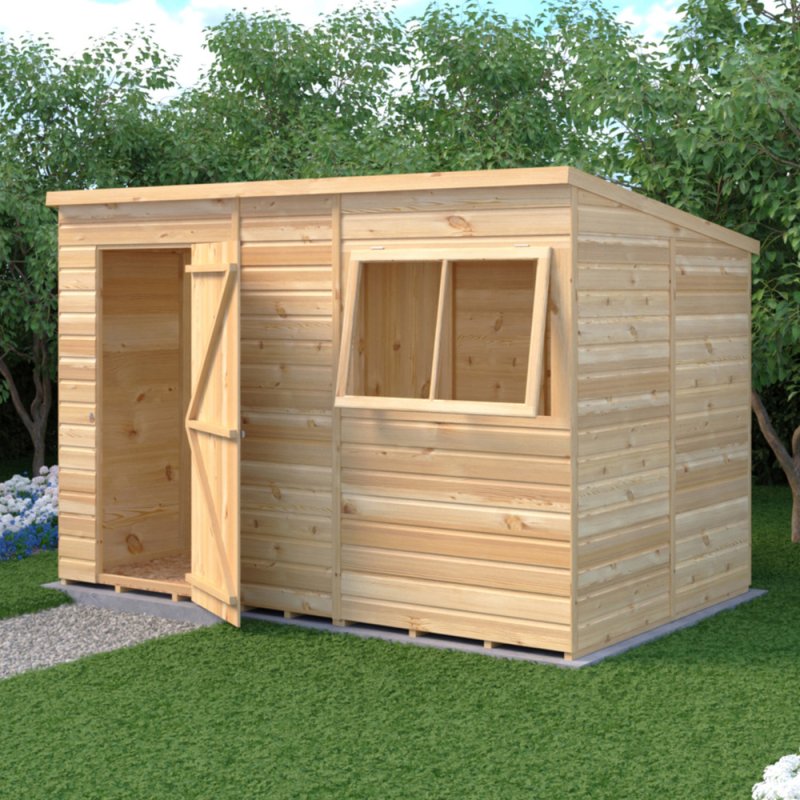 10x6 Shire Shiplap Pent Shed