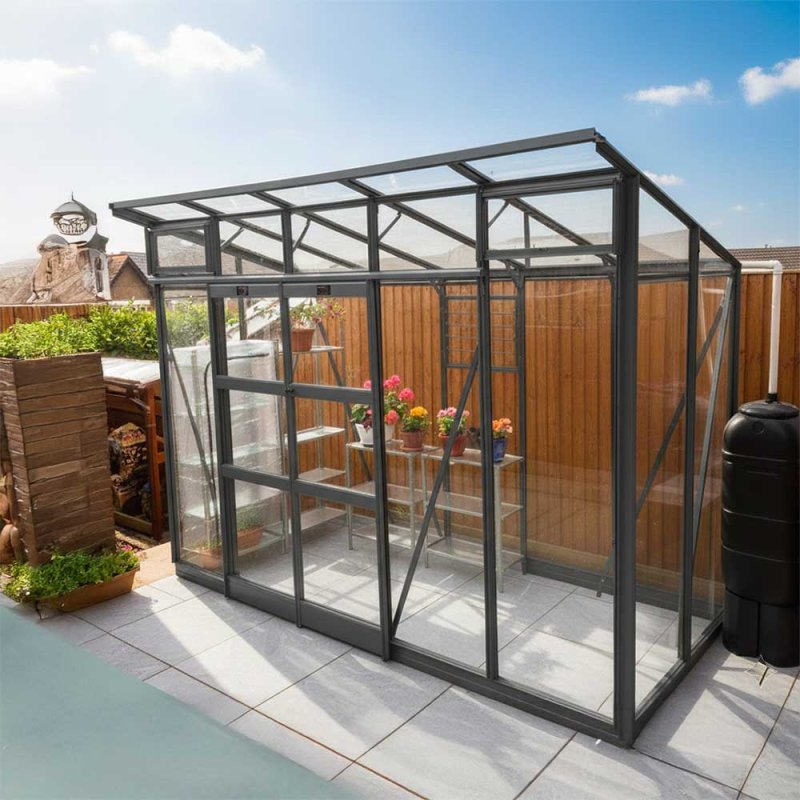 Elite Edge 400 4x14 Pent Roof Greenhouse - with optional extras