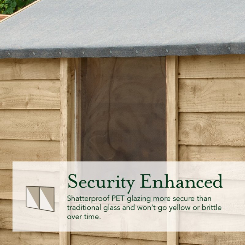 10 x 8 Forest 4Life Reverse Apex Shed - Double Doors - elbec - elbec ...