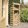 2 x 2 Rowlinson Narrow Log Store with Shelf