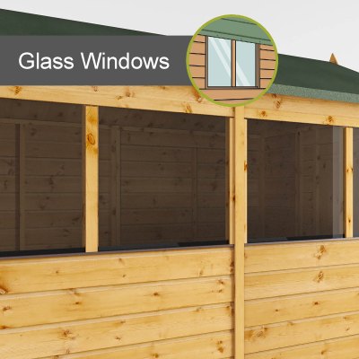 Mercia Woodsman Shiplap Apex 10 x 6 Shed - elbec garden buildings