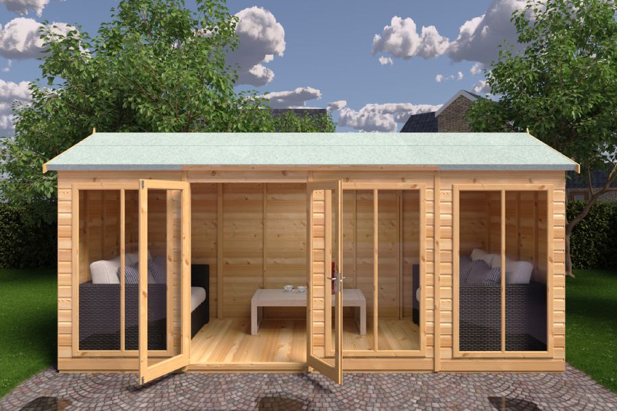 Open Patio Door Summerhouse