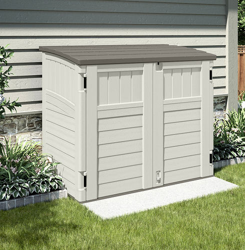 Suncast Plastic Kensington Six Garden Storage