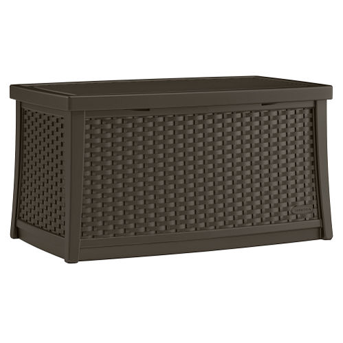 Suncast Java Plastic Small Deck Box with Seating